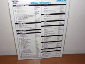 SIMCOM Cessna 414A Normal/Emergency Procedures Checklist